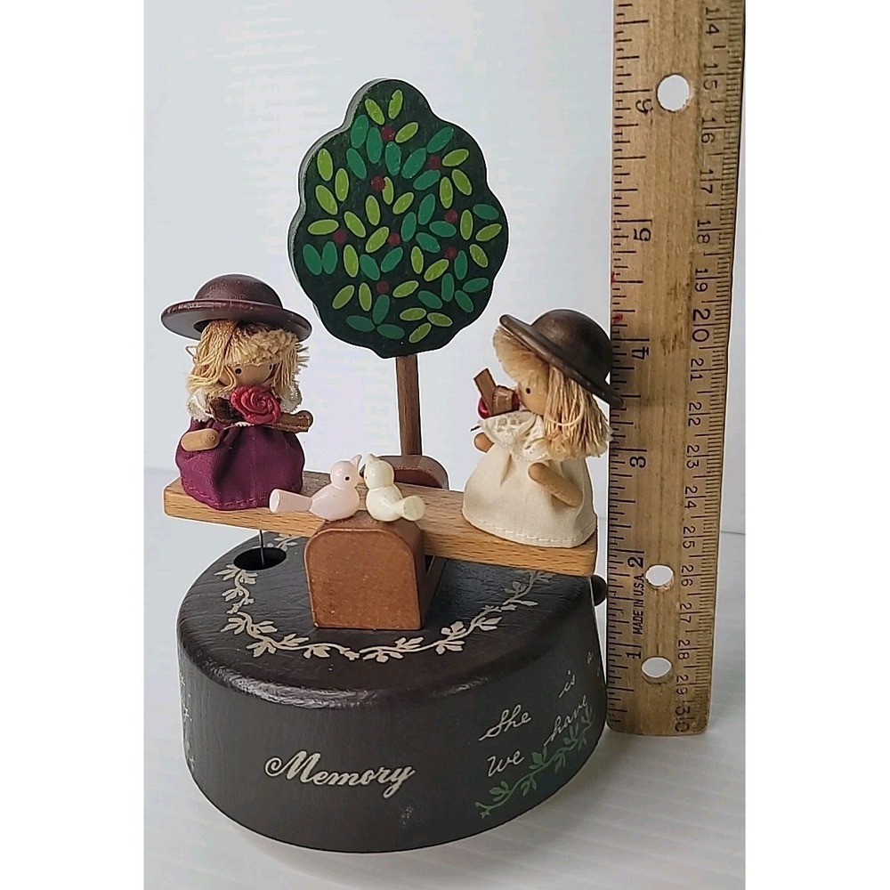 TOA Japan Creative Hand Memory Wooden See-Saw Music Box 407-400 Working RARE - Picture 8 of 12